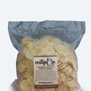 Mini bulvių trapučiai juodųjų pipirų ir kečupo skonio, 300 g.